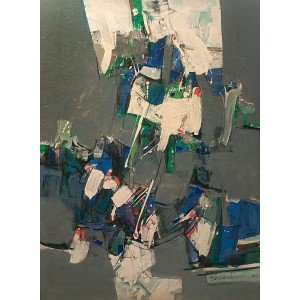 Mashkoor Raza, 24 x 36 Inch, Oil On Canvas, Abstract Painting, AC-MR-741 Mashkoor Raza, 24 x 36 Inch, Oil On Canvas, Abstract Painting, AC-MR-741